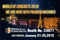 World of Concrete 2019: We are here with premium machines